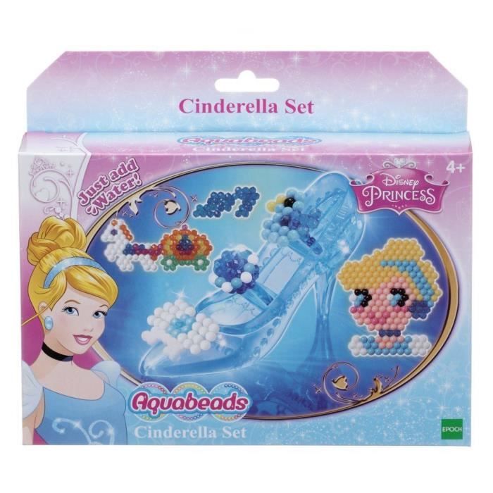 Jeu de création - AQUABEADS - Set Disney Princess Cendrillon - Couleur bleu - À partir de 3 ans - Fille