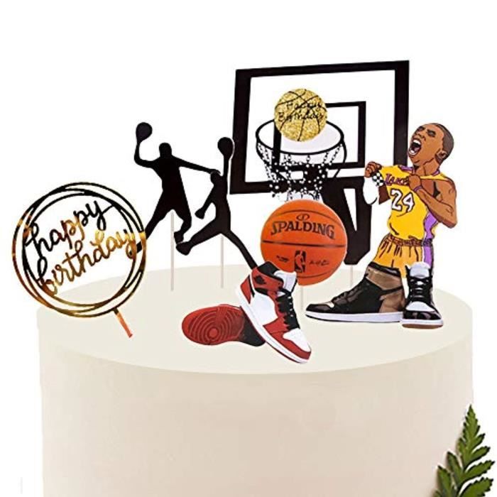 Support A Decorer Adqip Basket Ball Scene Theme Gateau Decorations De Gateau De Fete D Anniversaire Pere Anniversaire Gateau D Anni Cdiscount Maison