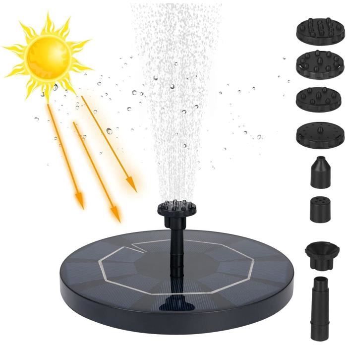 Fontaine Solaire Flottante AISITIN 3.5W - 6 Buses Pour Bassin Ou Bain Oiseaux