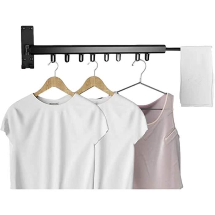 Séchoir À Linge, Séchoir Mural Pliable Avec Une Barre De 80 Cm, Avec Le