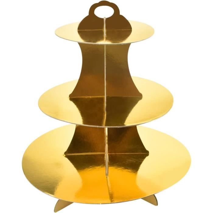Décoration Pâtisserie Supports Pour Gâteaux - Lot De 100 - Carton Doré - Ronds Et Carrés - Pour Cupcakes Et Pâtisseries Présentation Pâtisserie Jetable