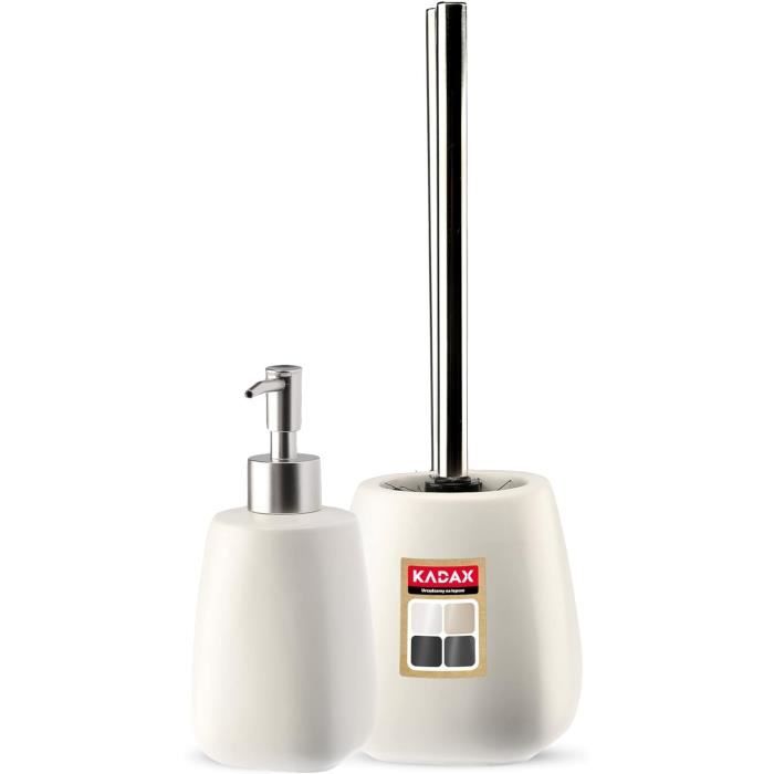 Ensemble d'accessoires de salle de bain porte savon, distributeur de savon et gobelet • Univers