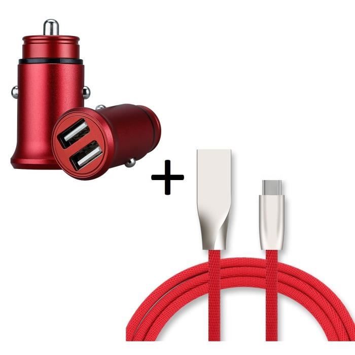 Câble USB Type-C Pour Huawei P20 Pro - 2 Mètres, Blanc, Marque NOVAGO, Neuf