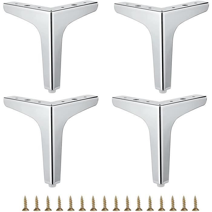 Lot De 4 Pieds Amortisseurs Pour Haut-parleur Brollitest - 40x20 Mm, Charge 100 Kg/pièce, Argenté, Réduit Les Vibrations