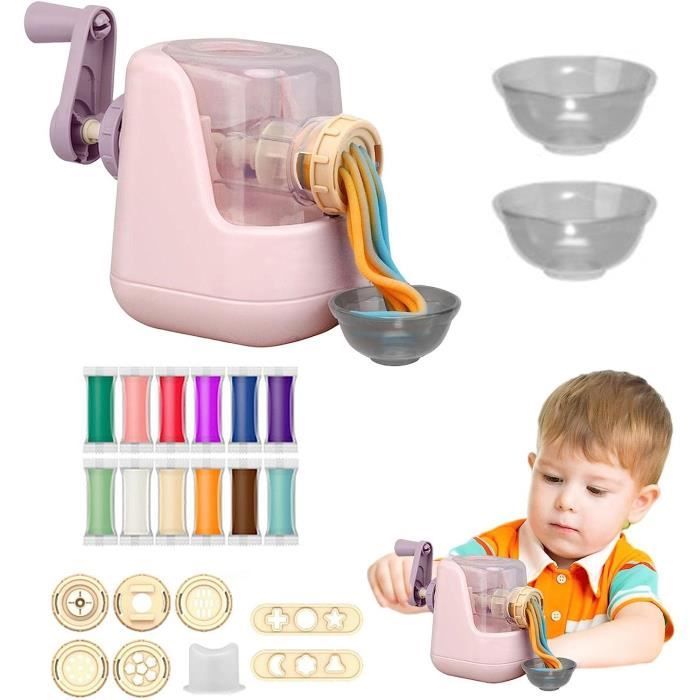 Pâte à Modeler Enfant – 24 Pots + Machine à Glace, Pâtes Et Burger – Avec Tablier – Dès 3 Ans