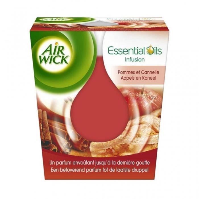 AIR WICK Essential Oils bougie cannelle & pomme du verger 1 bougie