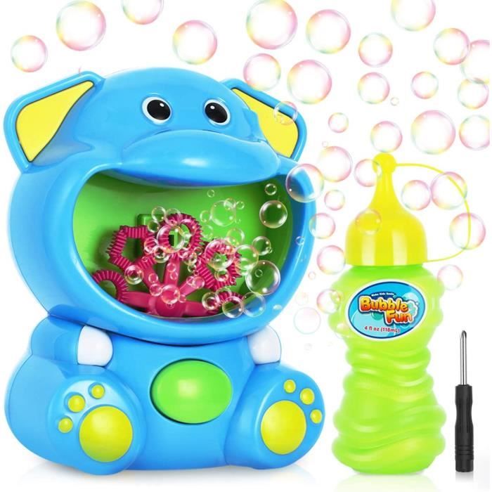 Machine à Bulles Enfants,Charmant l'éléphant Souffleuse de Bulles