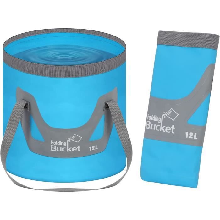 Seau d'eau extérieur pliable Portable pour Camping pique-nique pêche voyage-stockage pratique et facile à transporter  15