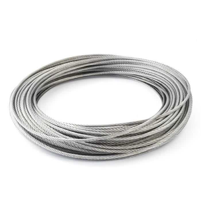 C/âble en Acier Inoxydable de 4,0 mm Bobine de 10 m BeMatik