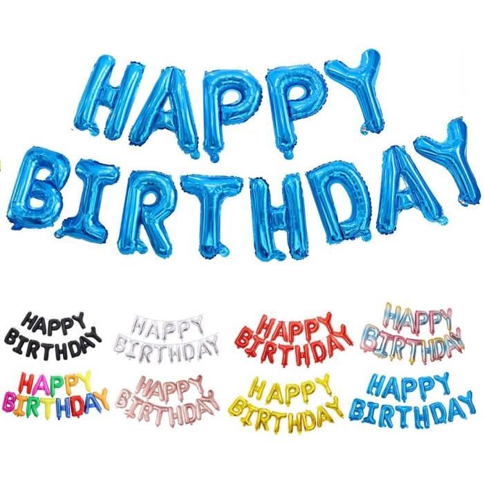Banderole Joyeux Anniversaire Bleu Cdiscount