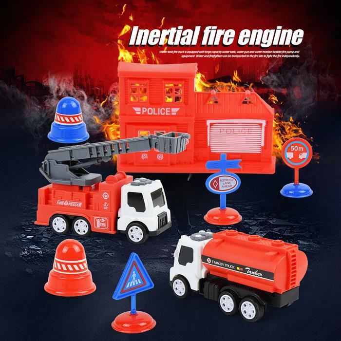 Camion De Pompier Jouet Modele Enfants Voiture Sauvetage Bebe Chariot Cadeau Puzzle Garcon 1 Pc Voiture916 Cdiscount Jeux Jouets