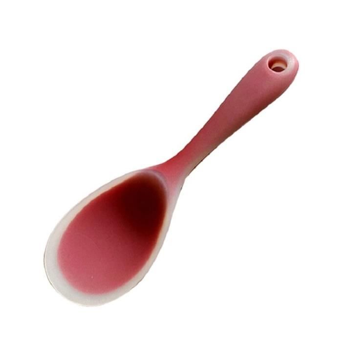 Cucchiaio Silicone Cucina Lot De 2 Cuillères à Riz En Silicone - Antiadhésive, Résistante à La Chaleur, Pour Riz Et Purée Cucchiaio Svezzamento