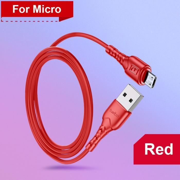 Câble Micro USB PZOZ charge rapide cordon Microusb 3A pour Samsung S7  Xiaomi Redmi Note 5 Pro câble téléphone Android chargeur Micro usb, ✓  Meilleur prix au Maroc