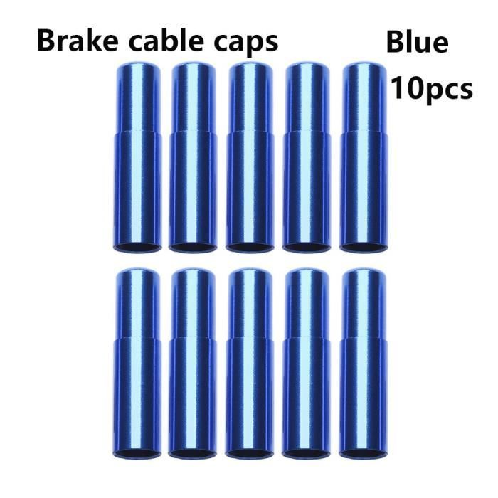 POENVFPO Embouts de Câble de Frein de Vélo, Embouts de Câble Anodisés Usinés CNC en Alliage D'aluminium de 5 Mm, avec Une Conception Légère et Durable, pour Vélo Pliant de de Route POENVFPO Embouts de Câble de Frein de Vélo, Embouts de Câble Anodisés Usinés CNC en Alliage D'aluminium de 5 Mm, avec Une Conception Légère et Durable, pour Vélo Pliant de de Route