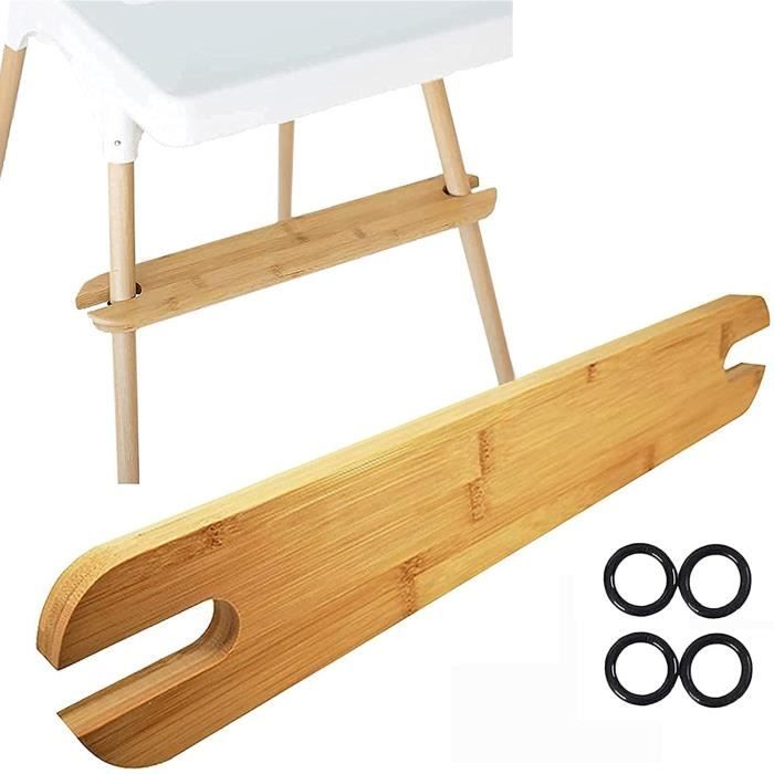 Accessoires De Chaise Haute Destines A Ikea Antilop Tabouret Haut Antiderapant Et Facile A Regler Repose Pieds En Bambou Accessoir Cdiscount Puericulture Eveil Bebe