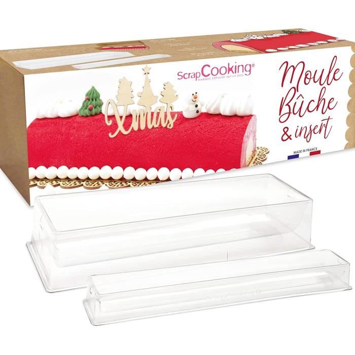 Scrapcooking - Kit Moule Bûche De Noël & Insert - 2 Moules Pvc Semi-Rigides  & Réutilisables - Accessoires Pâtisserie Dessert [u1094] - Cdiscount Maison