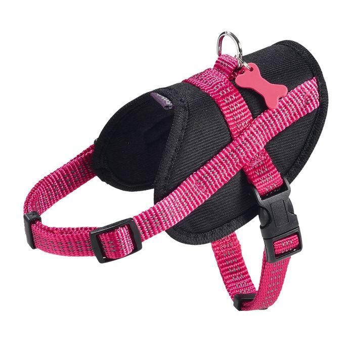 Harnais pour chien - BOBBY - Easy Safe - Réfléchissant - Rose - Taille S