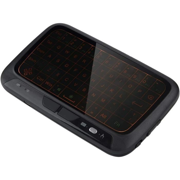 Mini Clavier Sans Fil Rétroéclairé Avec Touchpad - AZERTY, 2.4GHz, Pour Smart TV, Android TV Box, PC