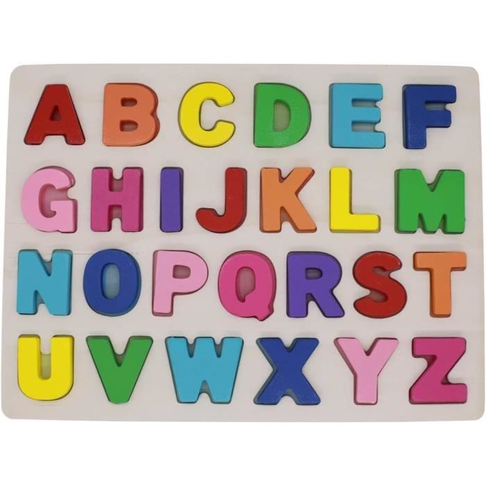 Puzzle éducatif En Bois Alphabet Hébreu Alef Bet - Jeu D'apprentissage Pour Enfants