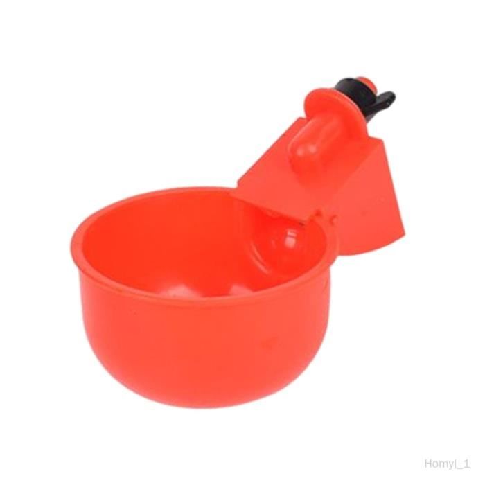 Lot 50 Abreuvoirs Automatiques Poules – Gobelets Buveurs Volaille Plastique Anti-Gaspillage, Pour Poules, Canards, Dindes, Lapins