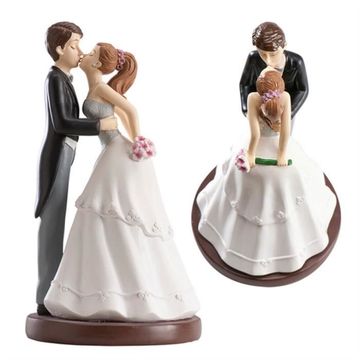Figurine Gateau De Mariage Le Baiser Des Maries 16 Cm Dekora Non Pertinent Cdiscount Maison
