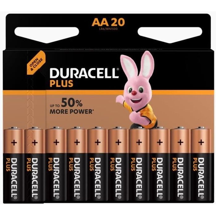 Duracell Plus Piles alcalines D, 1.5V LR20 MN1300, paquet de 4 - Cdiscount  Jeux - Jouets