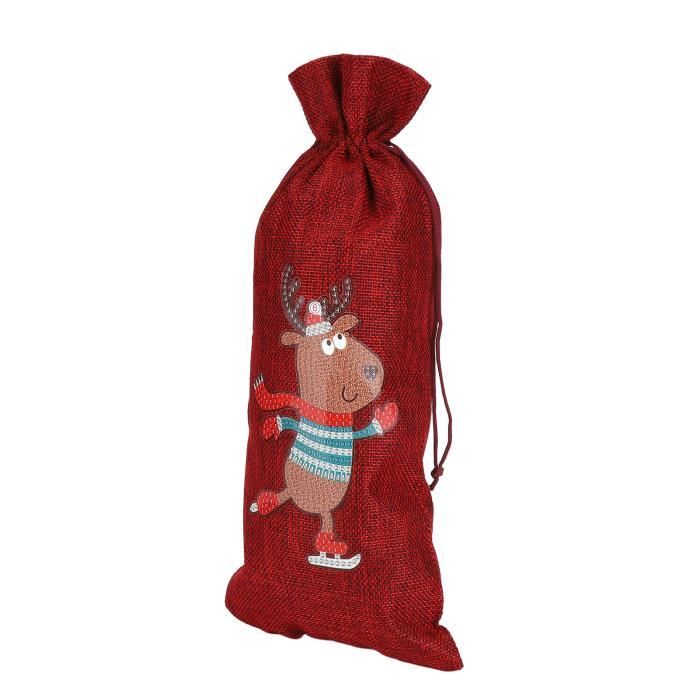 Socive Sac à Vin Avec Cordon De Serrage En Toile De Jute Pour Collègue, Collègue, Patron, Amis