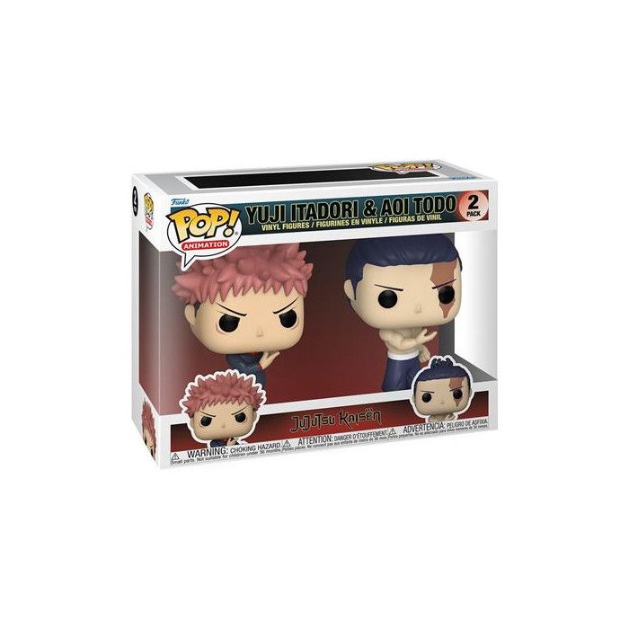 Pack 2 Figurines Funko Pop Animation Jujutsu Kaisen S2 Yuji Itadori & Aoi Todo