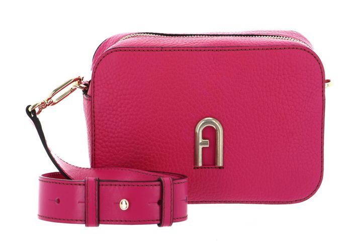 SAC BANDOULIÈRE FOURRE-TOUT FURLA – Cuir Rose Corail, Taille Moyen, Neuf Sans étiquette