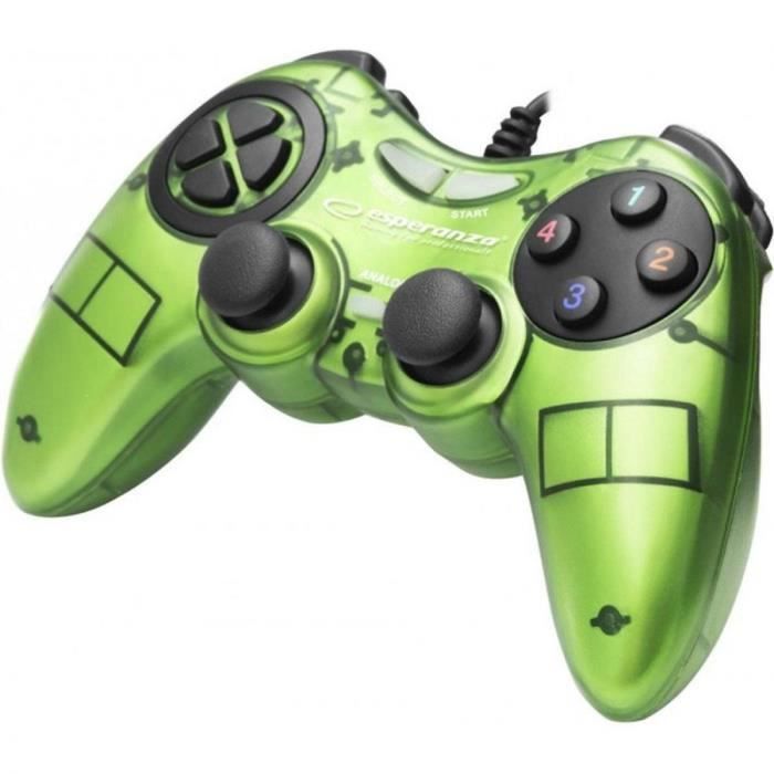 Manette de jeu Esperanza Fighter Filaire Vibration - vue 2