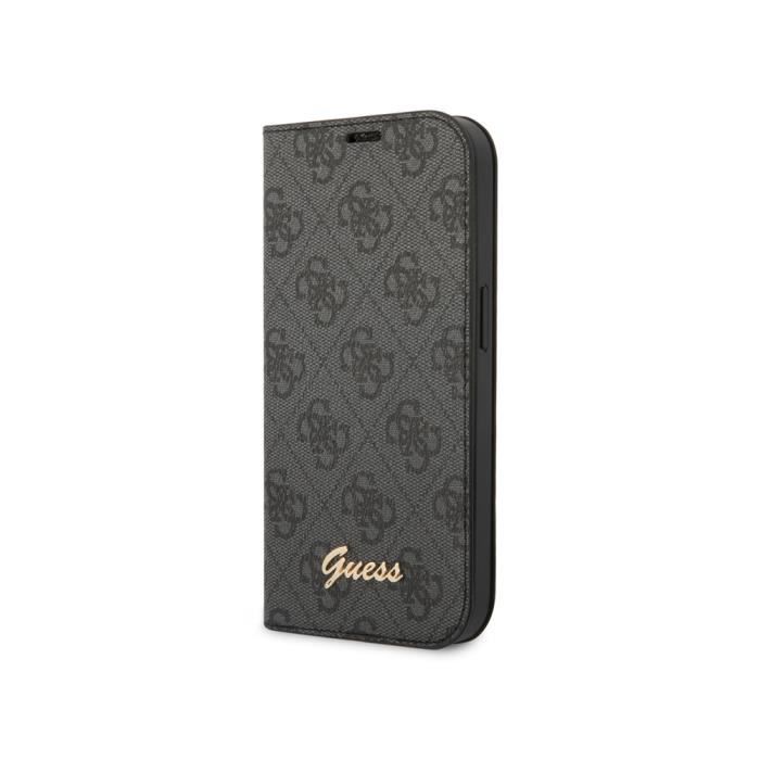 Guess Étui Folio pour iPhone 14 Pro Max Imprimé 4G Tendance Noir - vue 4