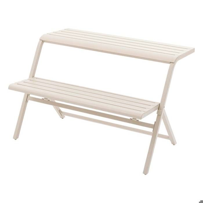 Ensemble de balcon Drilia argile 2 places en acier