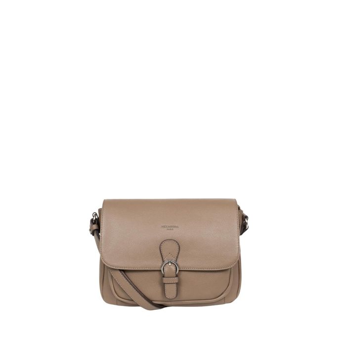 Sac à Bandoulière Hexagona, Sac Porté Travers Femme En Cuir Noir