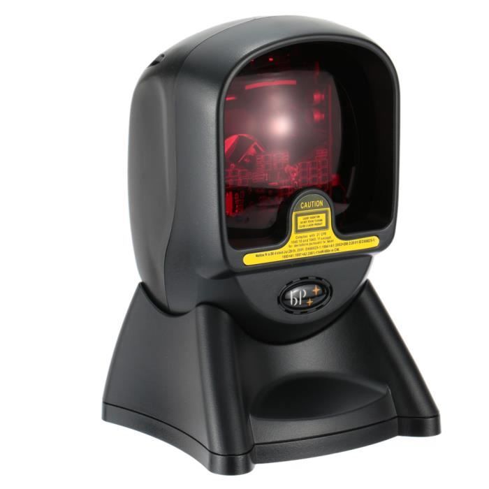 Scanner de code à barres laser automatique USB avec Support réglable mains libre 