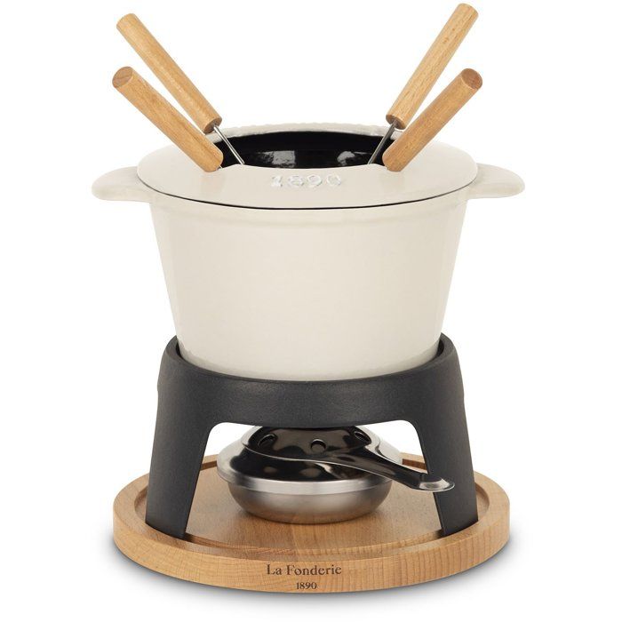 Fondue en fonte émaillée - LA FONDERIE 1890 - MONT JOLY - 12 L - 4 personnes - Beige