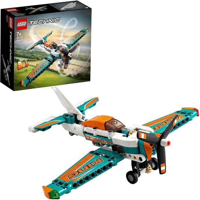 LEGO 42117 Technic Avion de Course et Jet, Jouet de Construction 2 en 1  pour Enfants +7 Ans, Cadeau Garcon et Fille - Cdiscount Jeux - Jouets