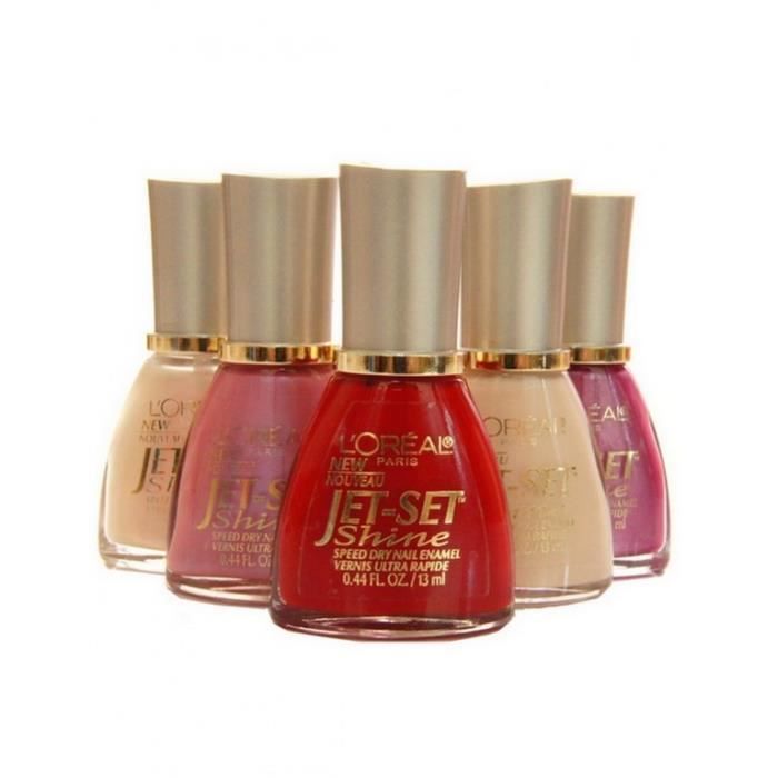 LOT DE 5 vernis Jet-Set Shine L'Oréal - Cdiscount Au quotidien LOT DE 5 vernis Jet-Set Shine L'Oréal - Cdiscount Au quotidien