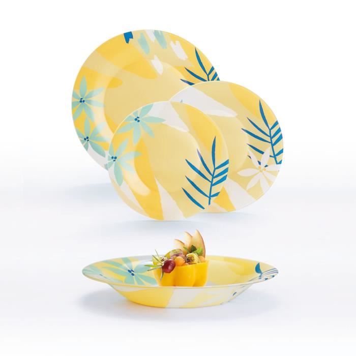 Service De Verres Essential Luminarc 18 Pièces - 6 Verres à Pied, 6 Flûtes, 6 Verres Bas, Résistant Lave-vaisselle - 11