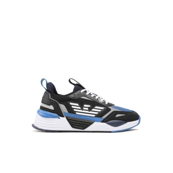EA7 Sneakers mesh et simili cuir - Ea7 - Homme - Bleu - Lacets - Adulte