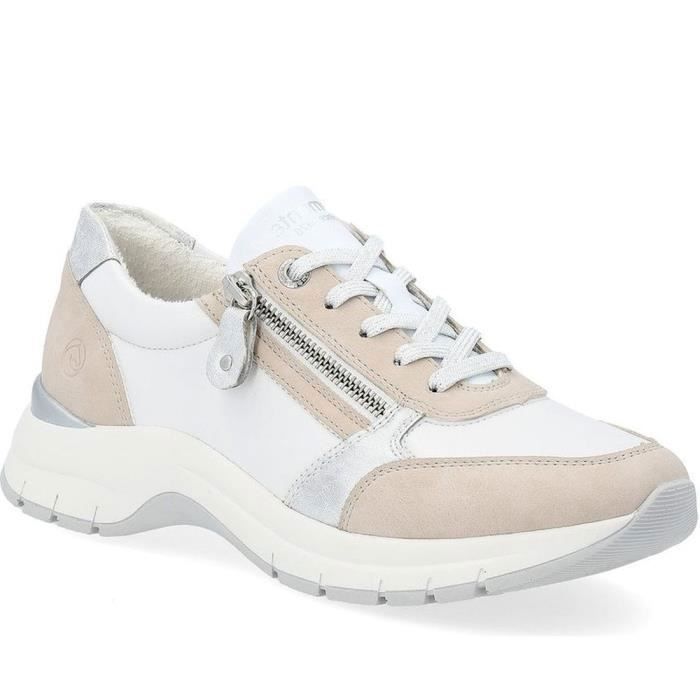 Remonte Baskets Remonte D0G09-81 Blanc Femme - Lacets - Synthétique - Plat