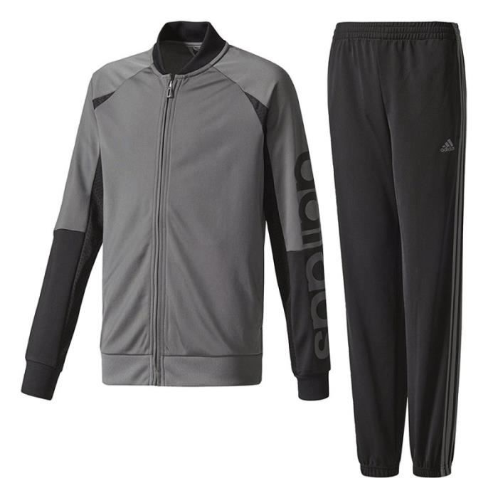 Yb Linear Gar?�on Surv??tement Gris Adidas Grey - Cdiscount Pr??t-?�-Porter