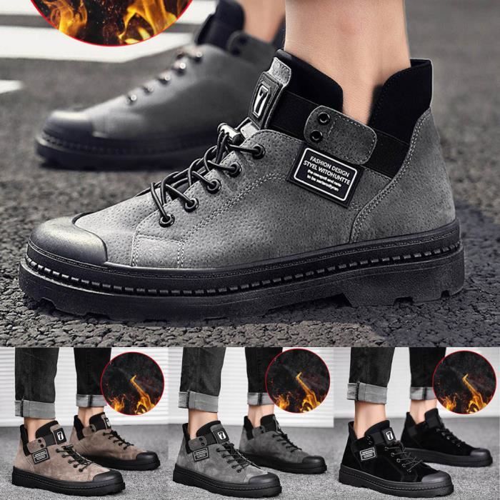 JHYUUKAU Chaussures D'Affaires Rehaussantes à Semelles Épaisses Hommes - Oxford Brogue Classiques Et Confortables