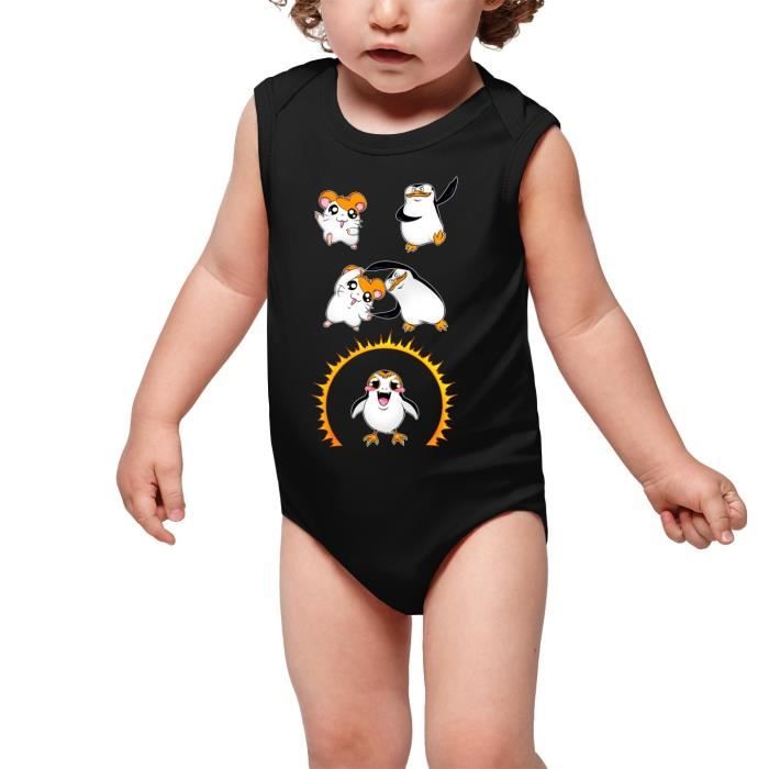 Body Bebe Sans Manches Noir Parodie Star Wars Hamtaro Porg De Star Wars Issu De La Fusion De Hamtaro Et D Un Pingouin De Noir Cdiscount Pret A Porter