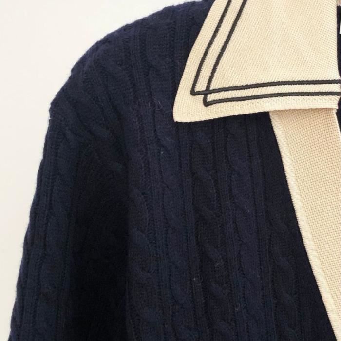 Cardigan Femme à Col Montant Avec Fermeture éclair Manches