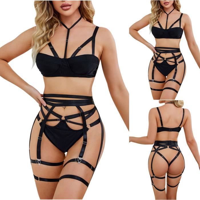 Haut De Maillot De Bain Femme Push Up Armatures - Bikini à Lacets Dos Cravate - Couverture Complète Mauve - 4