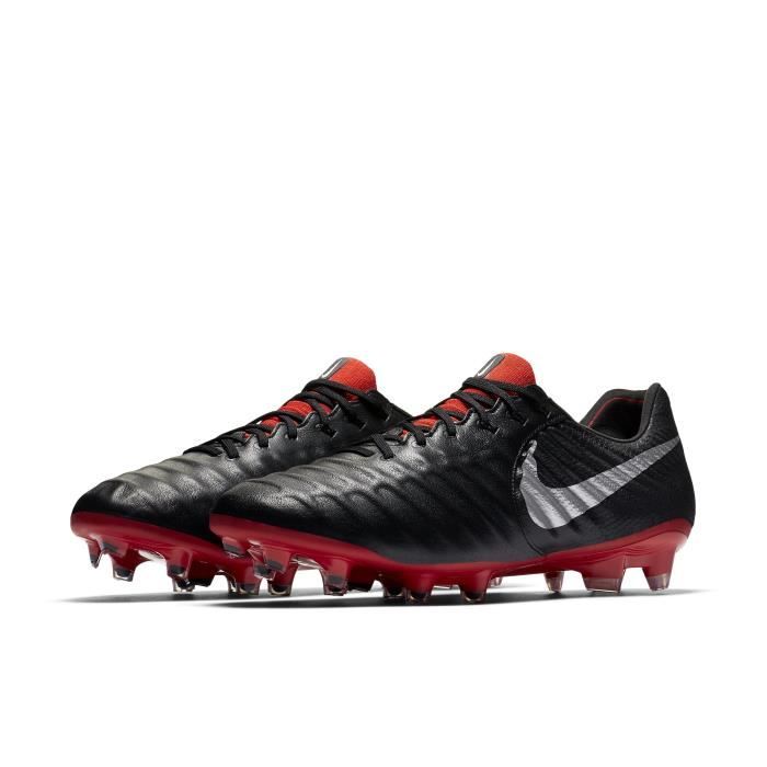 Nike Tiempo Legend VII Elite FG, Sol ferme, Adultes, Mâle, Semelle à  crampons moulés, Noir, Rouge, Uniforme - Cdiscount Sport