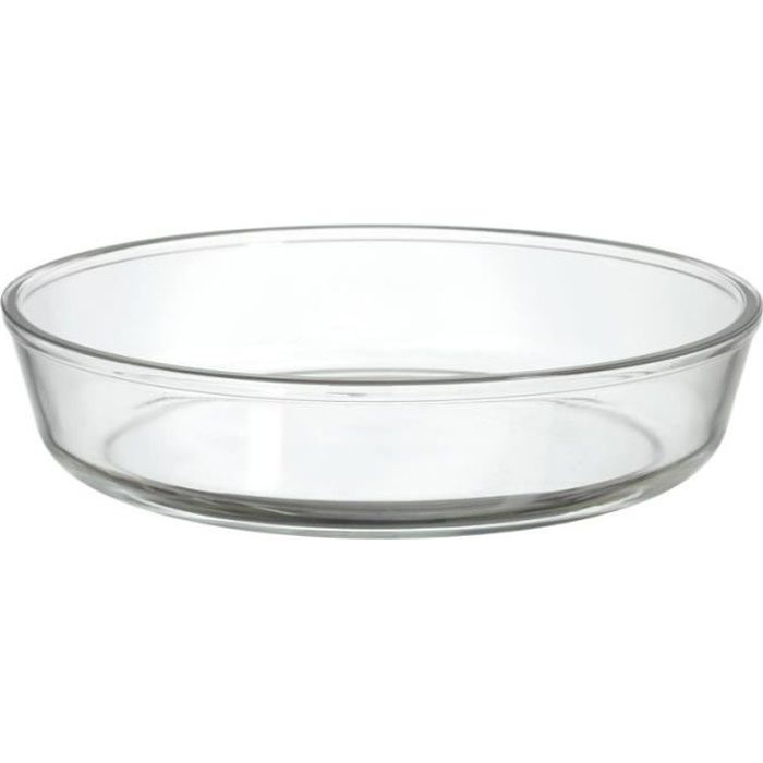 Plat Rond En Verre "four" 26cm Transparent Paris Prix Cdiscount Maison