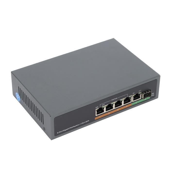 Switch PoE Gigabit Legrand - 6 Ports + Port Optique SFP - Occasion