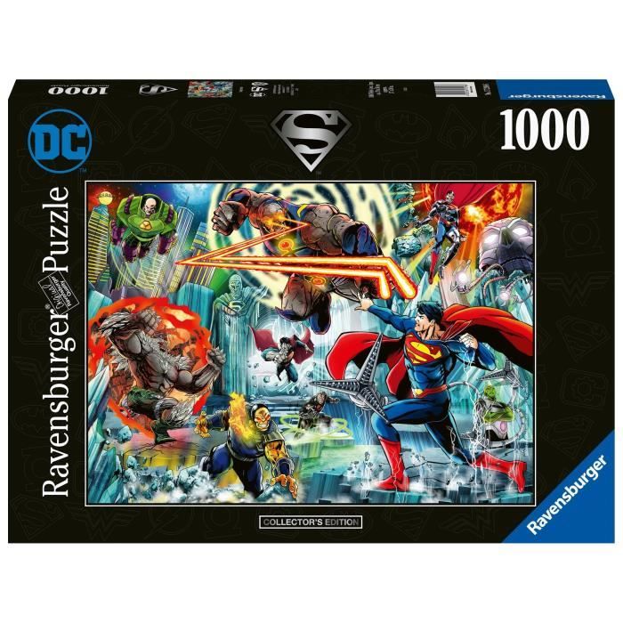 Puzzle 1000 pièces Superman - DC Collector - Adultes et enfants dès 14 ans - DC Comics - Warner Bros - 17298 - Ravensburger