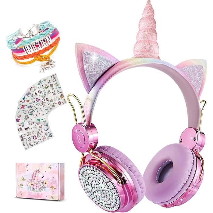 Casque Licorne 2 En 1 Bluetooth® Et Filaire Confortable Et Pliable Pour Enfants Avec Limitation De Son Lexibook  Ma 18ca53 Casq 64ey0  70762191